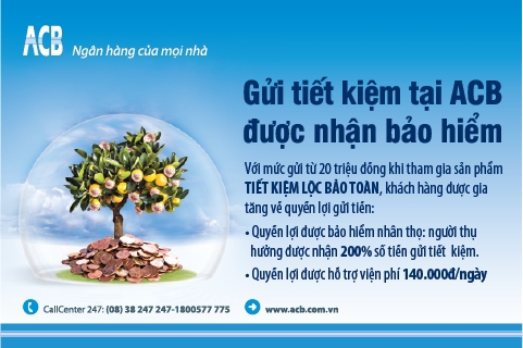 Tiết kiệm Lộc bảo toàn ACB dịch vụ hấp dẫn